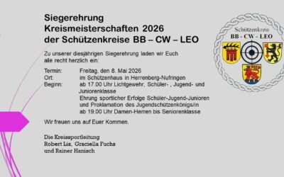 Siegerehrung Kreismeisterschaften 2026