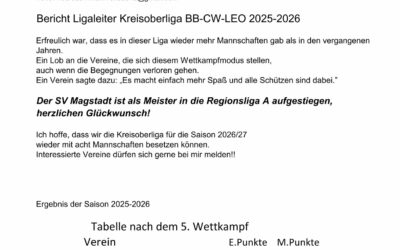 Bericht Ligaleiter KOL