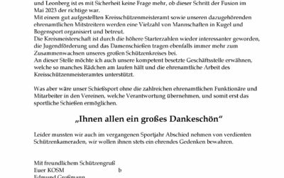 Bericht KOSM Edmund Großmann