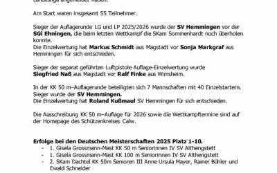 Bericht Ligaleiter Auflage
