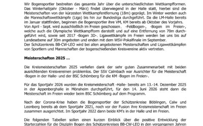 Bericht des Kreisreferent Bogen